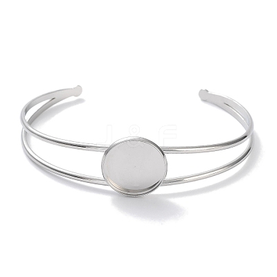 Non-Tarnish 304 Stainless Steel Bracelets Setting Making BJEW-B090-03C-P-1