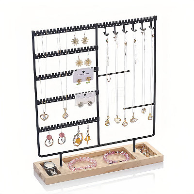 Iron Storage Jewelry Rack ODIS-WH0038-106-1