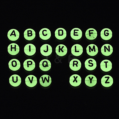 Enamel Style Acrylic Beads X-SACR-S273-29-1