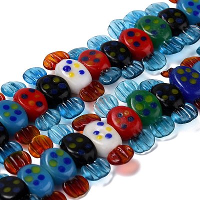 Handmade Lampwork Beads Strands LAMP-I022-24-1