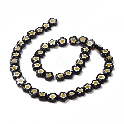Handmade Millefiori Glass Bead Strands LAMP-J035-10mm-49-1