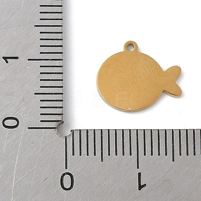 304 Stainless Steel Enamel Charms STAS-K312-05D-G-1