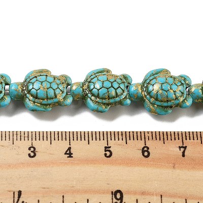Synthetic Turquoise Dyed Beads Strands X-G-P507-05R-1