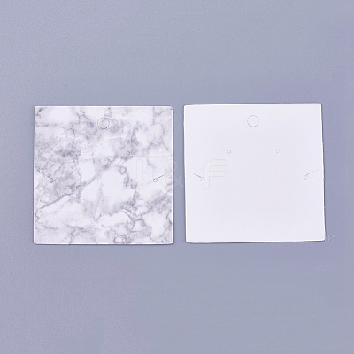 Cardboard Jewelry Display Cards X-CDIS-WH0010-02-1