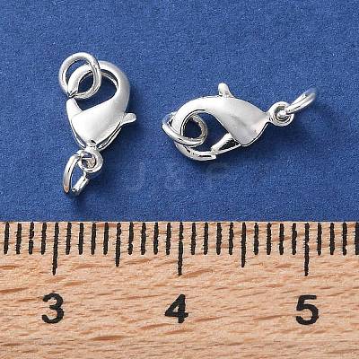 Rack Plating Brass Lobster Claw Clasps LS-KK-F090-26S-01-1