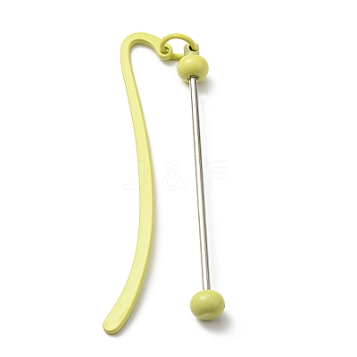 Iron & Alloy Bookmarks with Beadable Bar Pendant AJEW-G055-02D-1