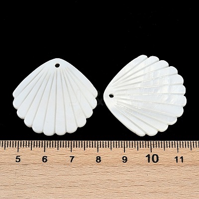 Natural Freshwater Shell Pendants SHEL-K006-45B-1