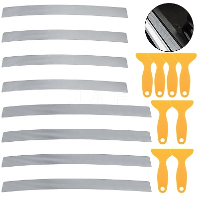 8 Sets 2 Style PVC Universal Car Door Edge Guard Door Sill Protector DIY-AR0004-42A-1