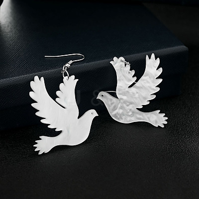 Acrylic Dangle Earrings WG024EF-01-1