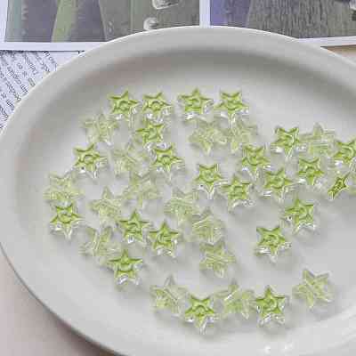 Acrylic Enamel Beads OACR-I011-21D-1