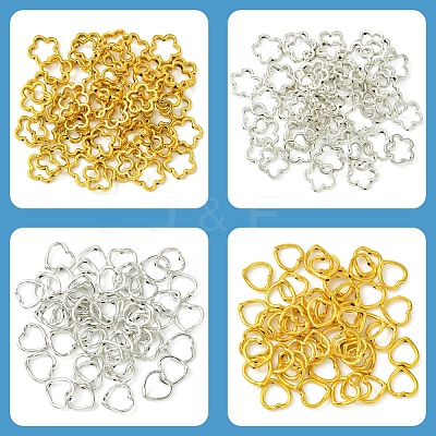 50Pcs Tibetan Style Alloy Bead Frame TIBEB-FS0001-11AG-1