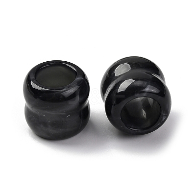 Two Tone Opaque Acrylic Beads OACR-Z025-01C-1