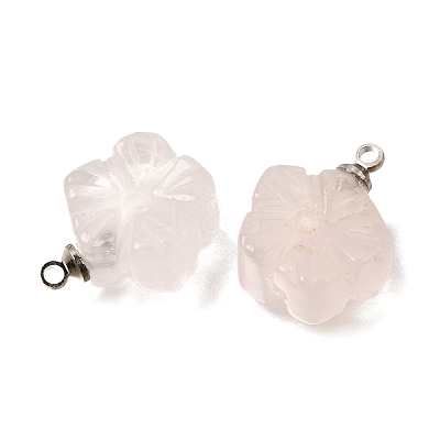 Natural Rose Quartz Pendants GG-CBA487A-01P-03-1