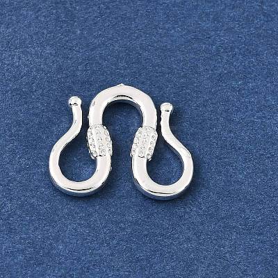 Brass M-Hook Clasps KK-CBA0DF0-14E-S-1