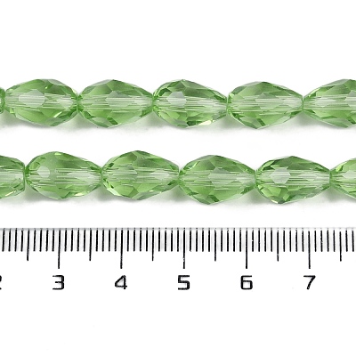 Transparent Glass Beads Strands EGLA-N013-T8mm-D13-1