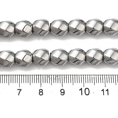 Electroplated Non-Magnetic Synthetic Hematite Beads Strands G-P518-05-01-1
