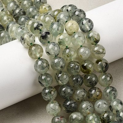 Natural Prehnite Beads Strands LS-G-G457-8mm-03-1