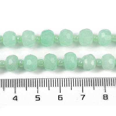 Natural Dyed White Jade Beads Strands G-H057-A22-11-1
