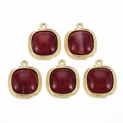 Light Gold Plated Alloy Pendants PALLOY-N154-29A-NR-1