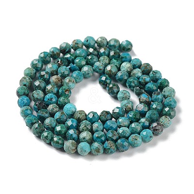 Natural Chrysocolla Beads Strands G-P514-A03-03-1