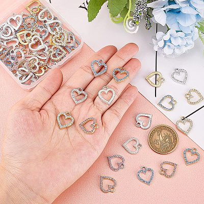 70Pcs 7 Style Alloy Charms ALRI-BC0001-01-1