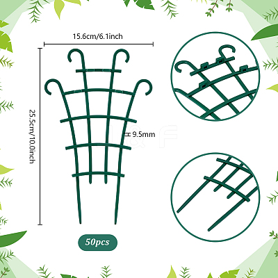 50Pcs PP Plastic Plant Supports for Climbing AJEW-PH0006-98-1