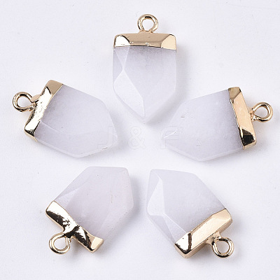 Natural White Jade Pointed Pendants X-G-N326-34M-1