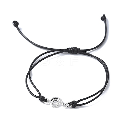 Korean Waxed Polyester Cord Adjustable Bracelets BJEW-JB11590-01-1