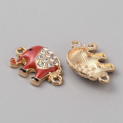 Alloy Crystal Rhinestone Connector Charms ALRI-WH0010-007KCG-01-1
