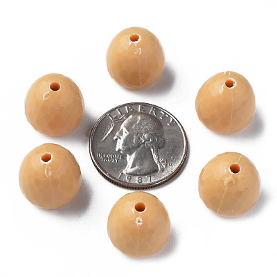 Opaque Acrylic Beads MACR-S373-10A-A13-1