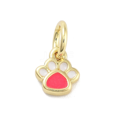 Real 18K Gold Plated Brass Enamel Charms LS-KK-M293-22G-01-1