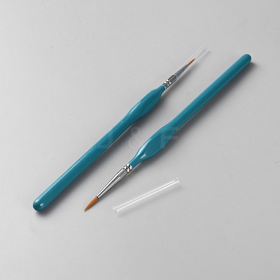 Wooden Paint Brushes Pens Sets AJEW-WH20019-33A-1