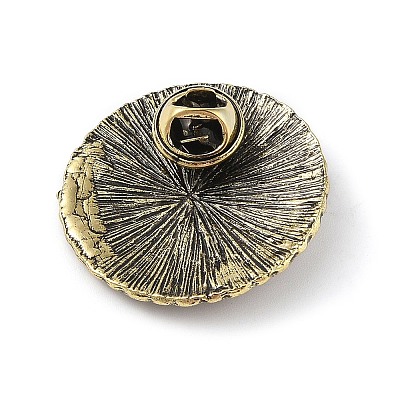 Tibetan Style Alloy Brooches JEWB-O016-02AB-1