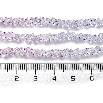 Transparent Glass Bead Strands X-GLAA-H023-03L-1