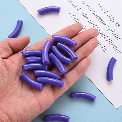 Opaque Acrylic Beads MACR-S372-002B-S017-1