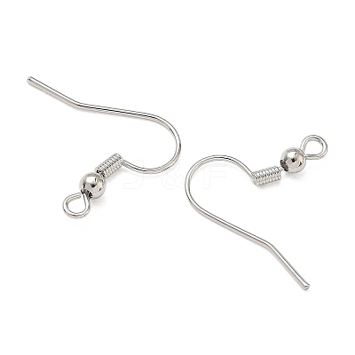 SHEGRACE Brass French Hooks with Coil and Ball XGR0001P-01P-1