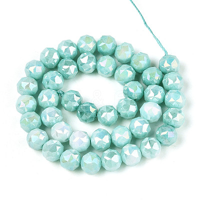 Anti-Tarnish Electroplate Glass Beads Strands X-GLAA-N010-10mm-10-1