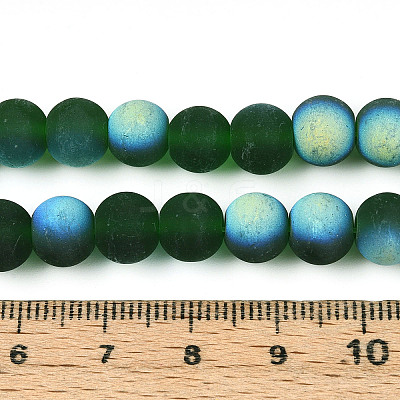 Frosted Transparent Glass Beads Strands LS-GLAA-T032-T8mm-MBB22-1