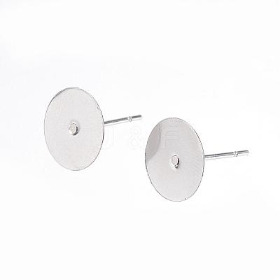 Tarnish Resistant 304 Stainless Steel Stud Earring Findings STAS-D448-088P-10mm-1