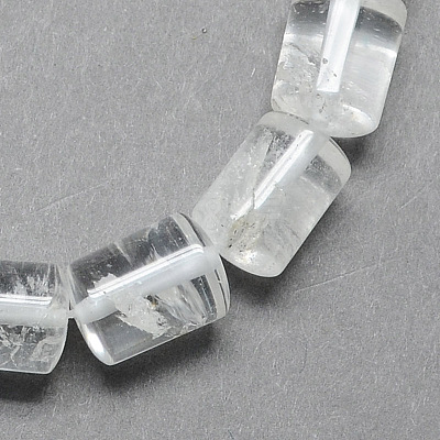Natural Quartz Crystal Column Beads Strands G-S115-18-1