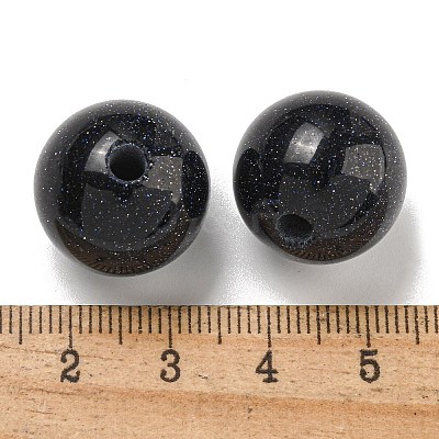 Synthetic Blue Goldstone Beads G-G147-01N-1