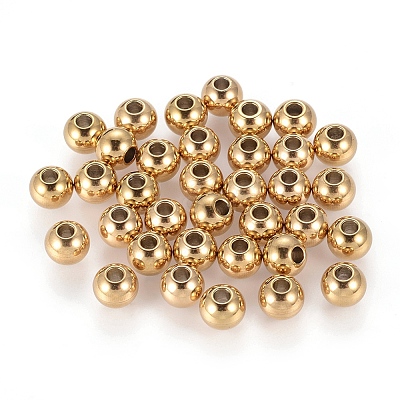 Ion Plating(IP) 202 Stainless Steel Rondelle Spacer Beads X-STAS-F094-06B-G-1