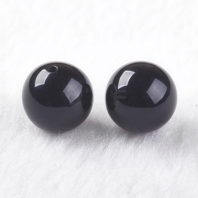 Natural Black Onyx Beads G-K275-13-10mm-1