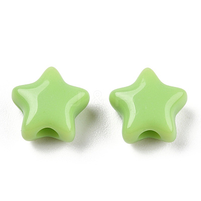 Opaque Acrylic Beads MACR-T047-01-21-1