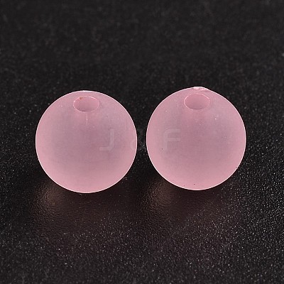 Transparent Acrylic Ball Beads FACR-R021-8mm-15-1