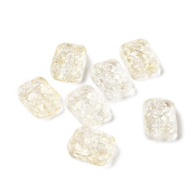 Transparent Spray Painted Glass Beads X-GLAA-I050-08A-1