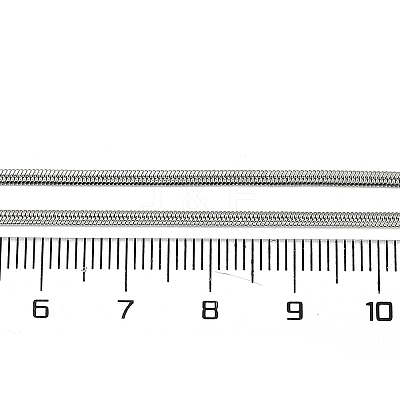 2mm Rack Plating Brass Herringbone Chain Necklaces for Women Men MAK-L044-20P-1