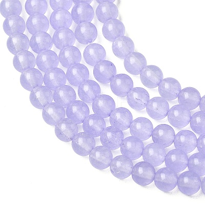 Natural & Dyed Malaysia Jade Bead Strands G-A146-4mm-A18-1
