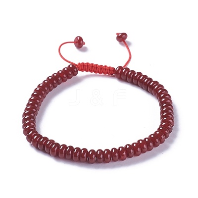 Adjustable Nylon Cord Braided Bead Bracelets BJEW-F369-B10-1