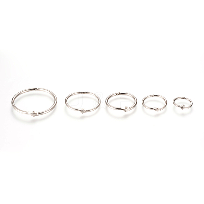 Iron Loose Leaf Book Binder Hinged Rings X-IFIN-T004-03P-1